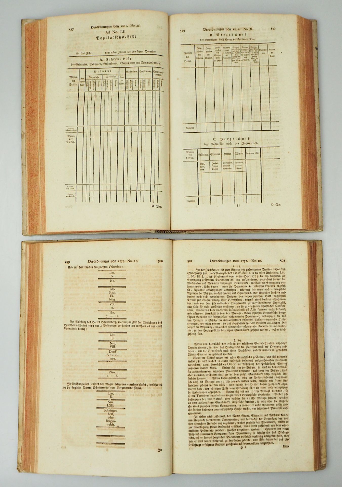 2 Sammelbände "Verzeichniß derer in dem Jahre 1776/1801 ergangenen Edicte, Patente, Mandate, Rescrip - Bild 3 aus 4