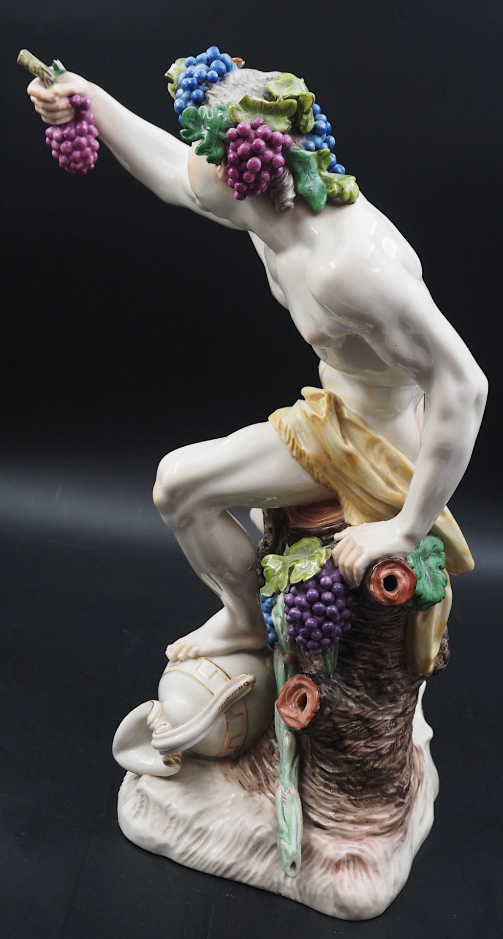 1 Porzellanfigur "Bacchus als Allegorie des Herbstes" NYMPHENBURG Modell nach Dominikus AULICZEK - Bild 4 aus 7