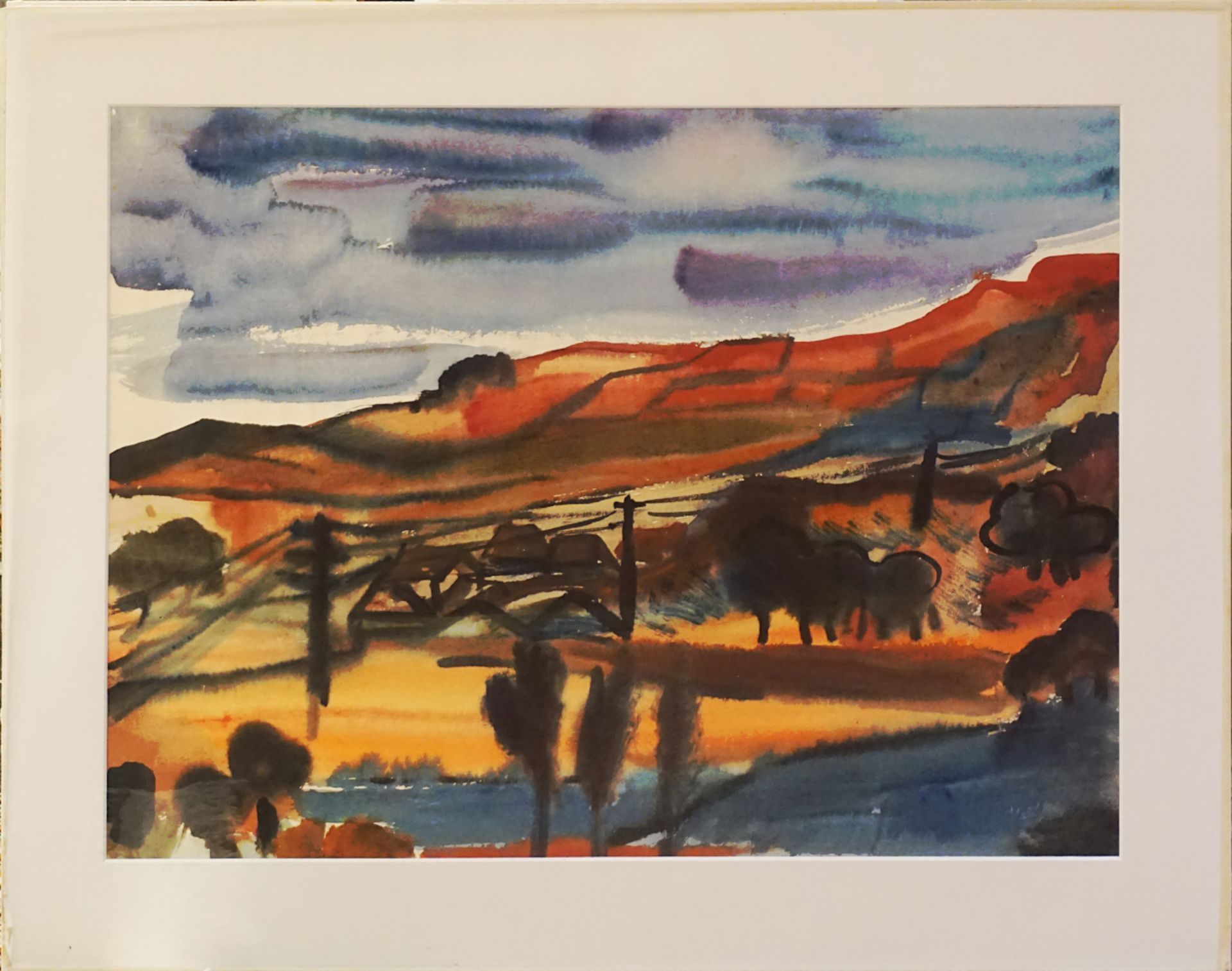 3 Aquarelle des Künstlers Alfred KOHLER (wohl 1916-1984): - Bild 3 aus 3