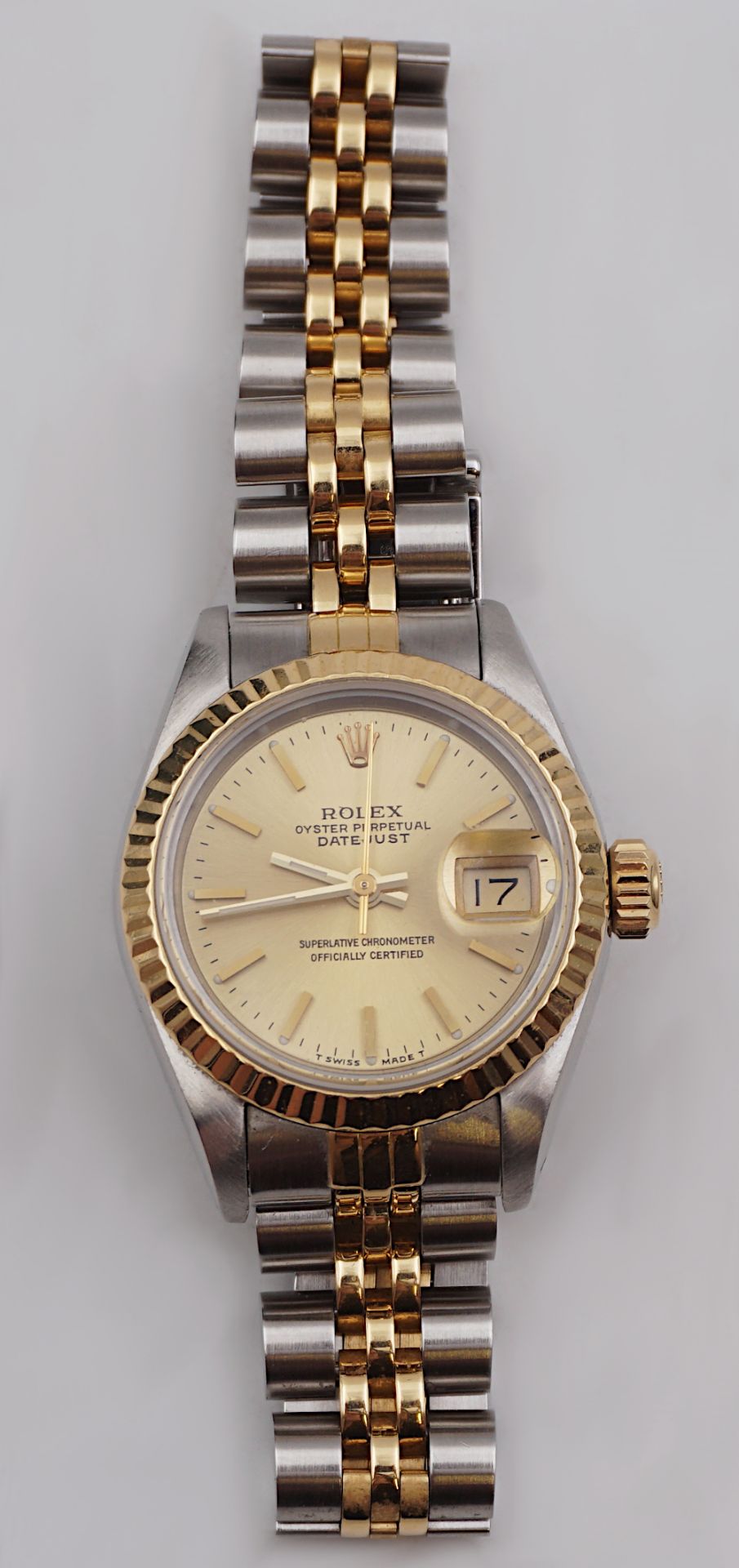 1 Damenarmbanduhr ROLEX GG/Stahl "Oyster Perpetual Datejust"