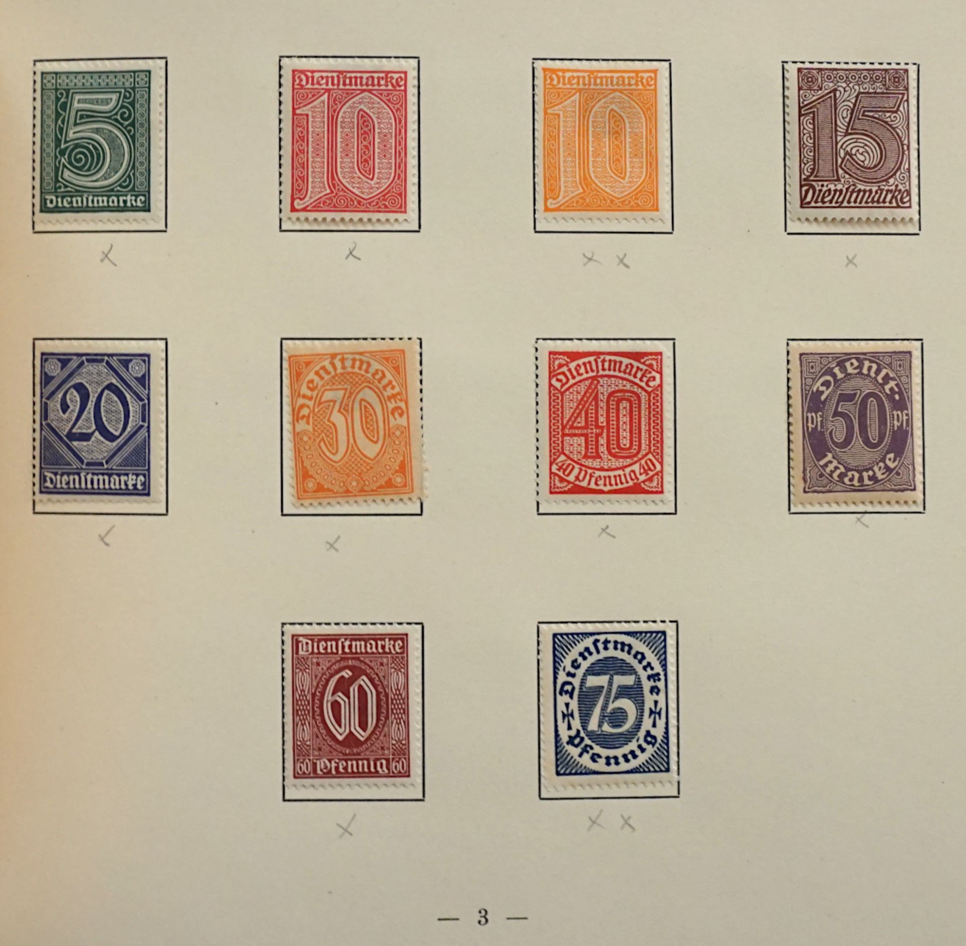 2 Heftchen "Dienstmarken 1914-1924"/"Die Deutsche Briefmarke 1914-1924" - Bild 4 aus 5