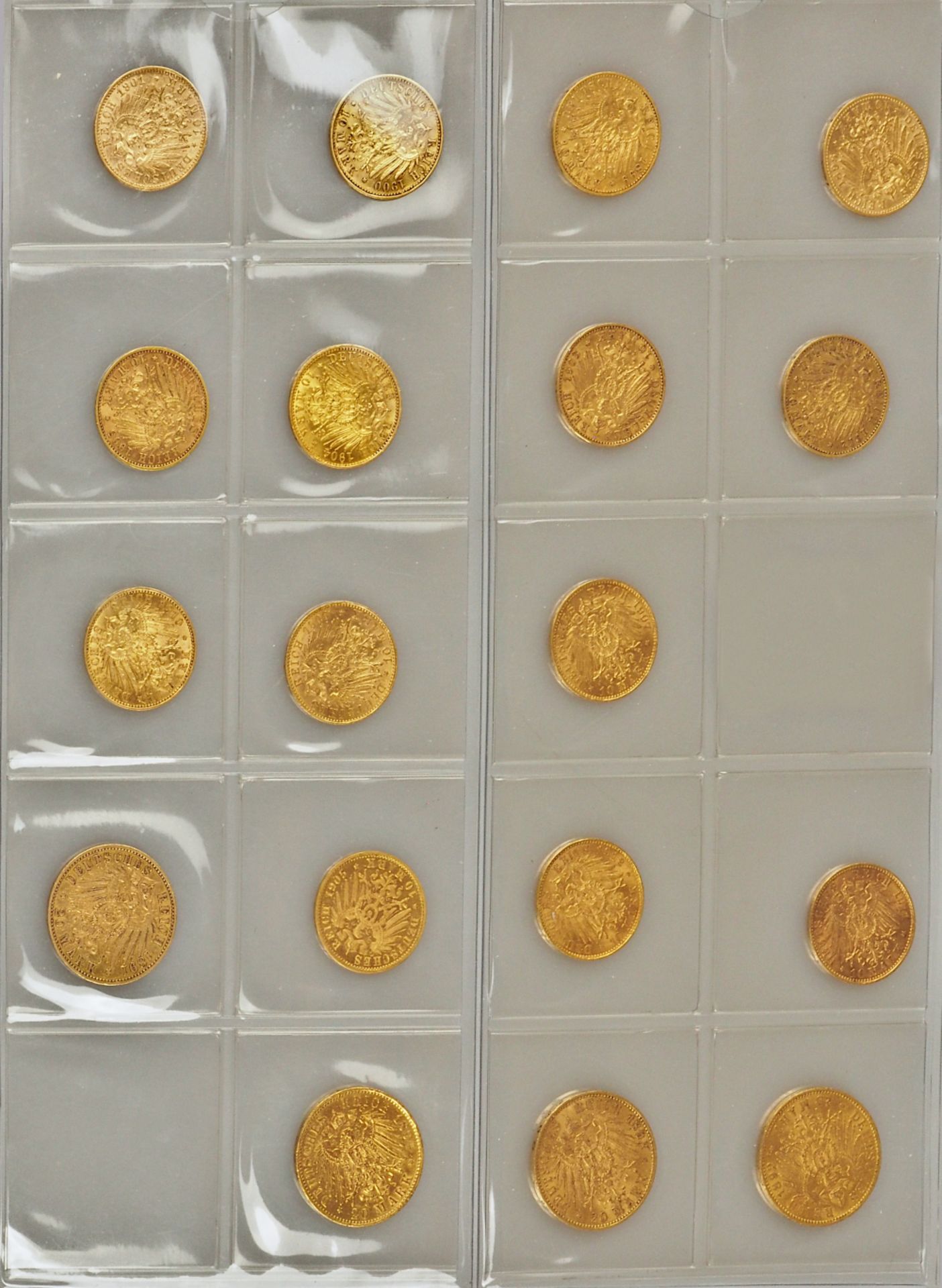 1 Konvolut Goldmünzen Dt. Kaiserreich, Preussen, 10/20 Mark - Image 4 of 4