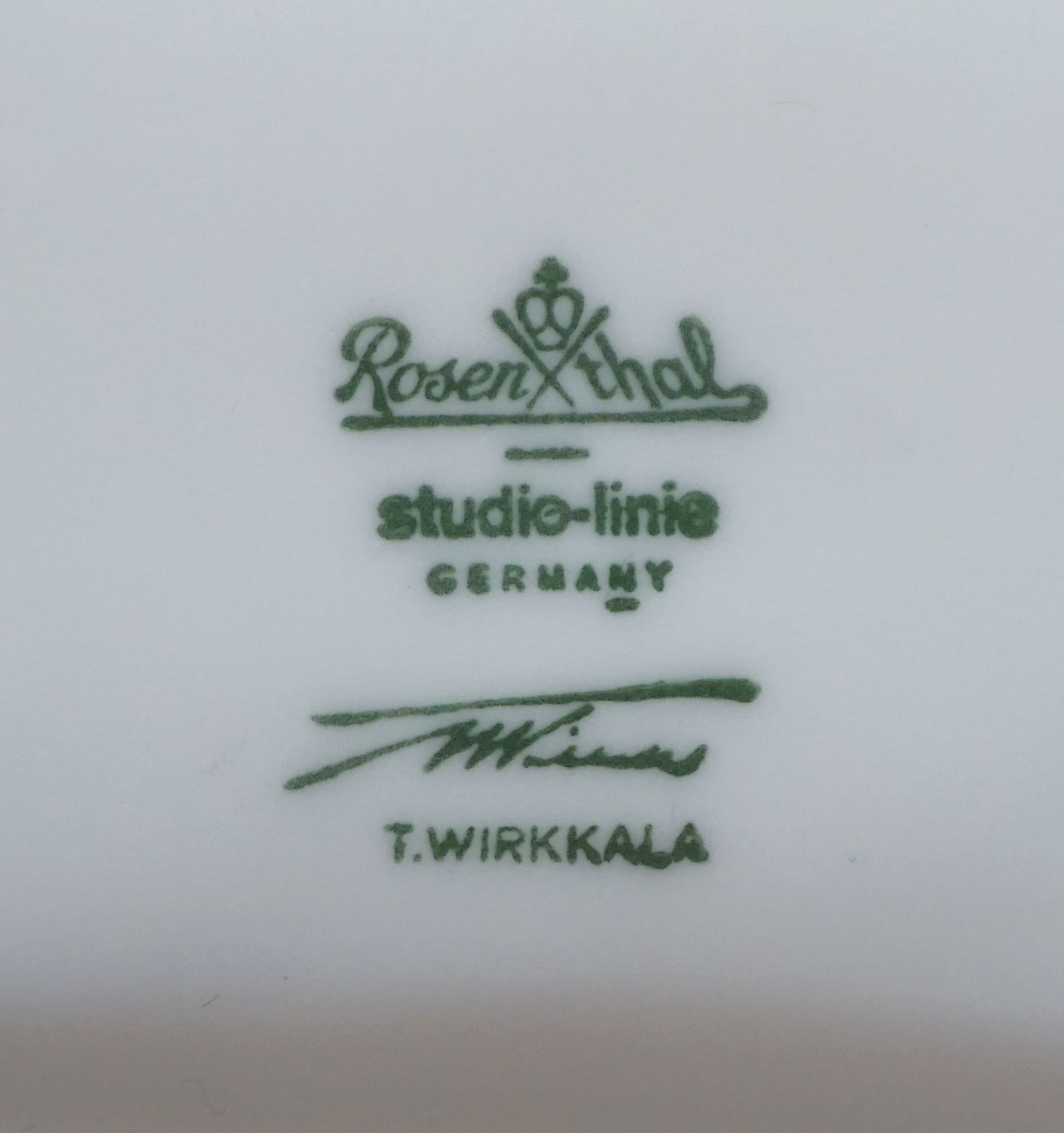 2 Vasen Porzellan ROSENTHAL, HUTSCHENREUTHER z.T. Entwurf: Tapio WIRKKALA, - Image 3 of 4