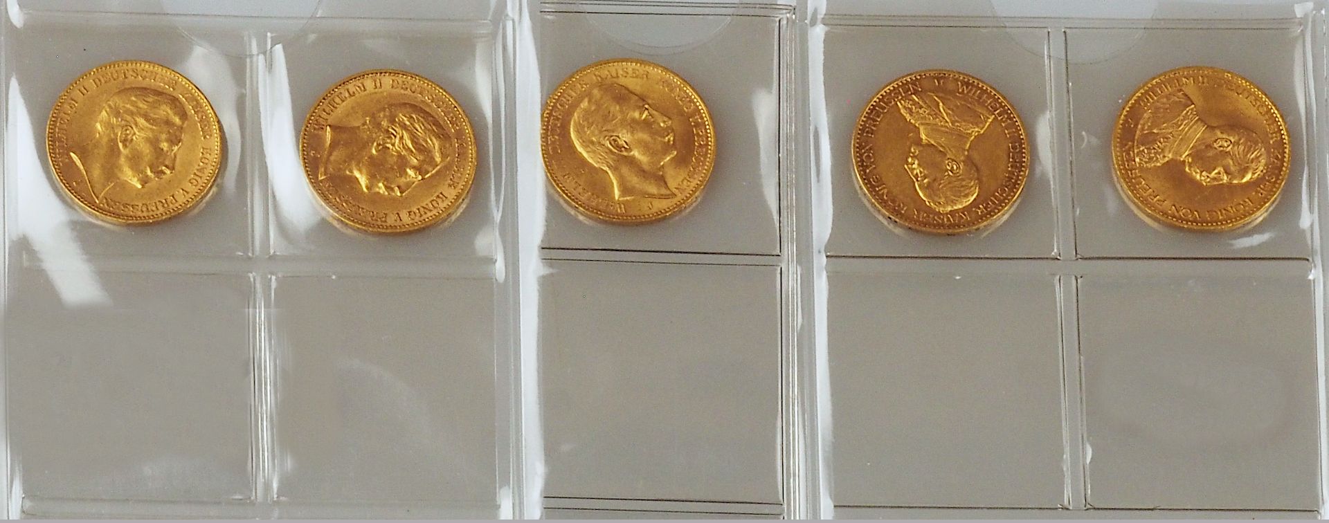 1 Konvolut Goldmünzen Dt. Kaiserreich, Preussen, 20 Mark, - Image 3 of 4