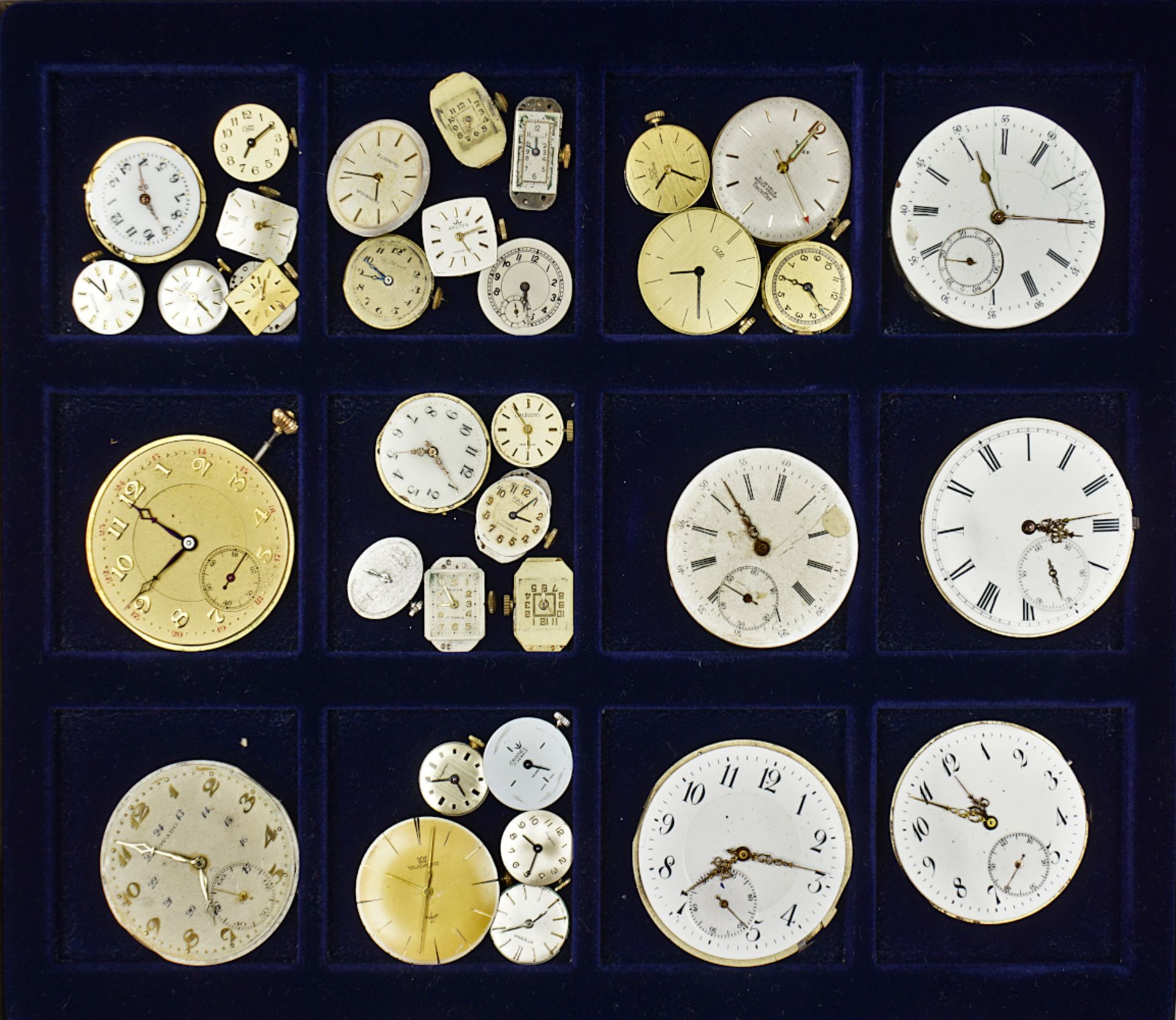 1 Konv. Taschen-/Armbanduhrwerke z.T. um 1900