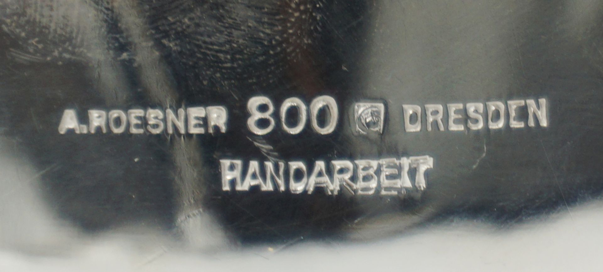 1 Teekanne Silber 800 gemarkt A. ROESNER, Dresden im Stile des Historismus - Bild 5 aus 5