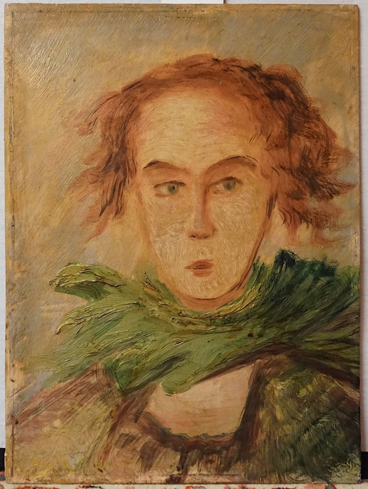 1 Ölgemälde "Portrait des Papageno" unsign./zugeschr. Heinrich NÜßLEIN