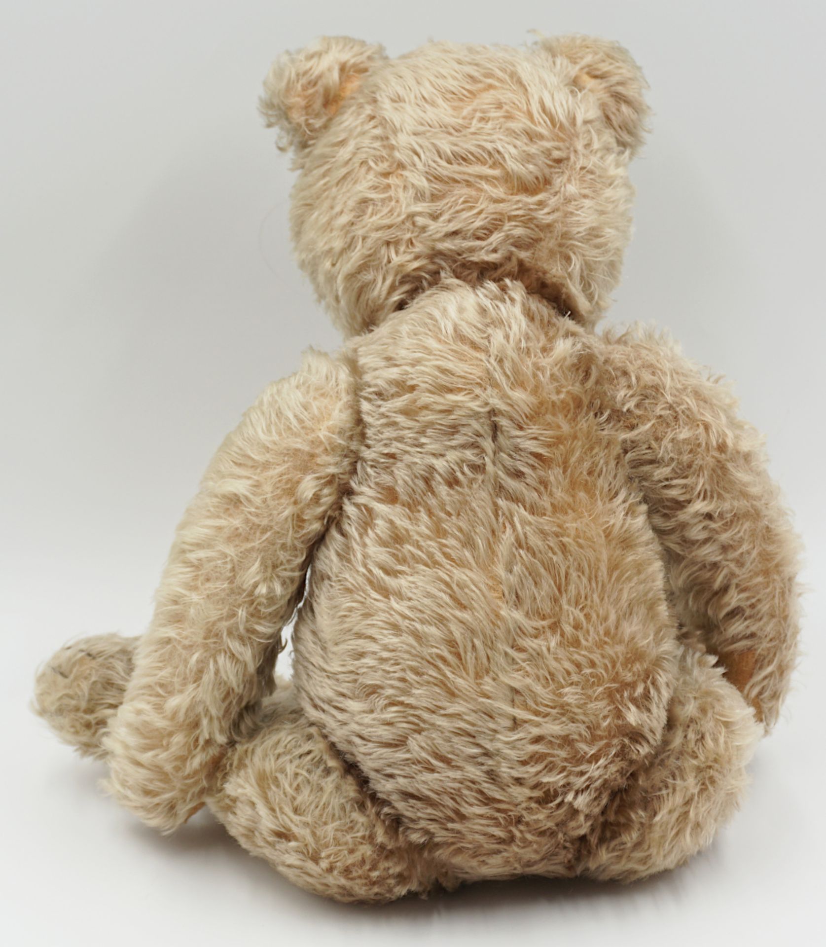 1 Teddybär wohl STEIFF wohl um 1940/50 hellbeiger Mohair - Bild 3 aus 4