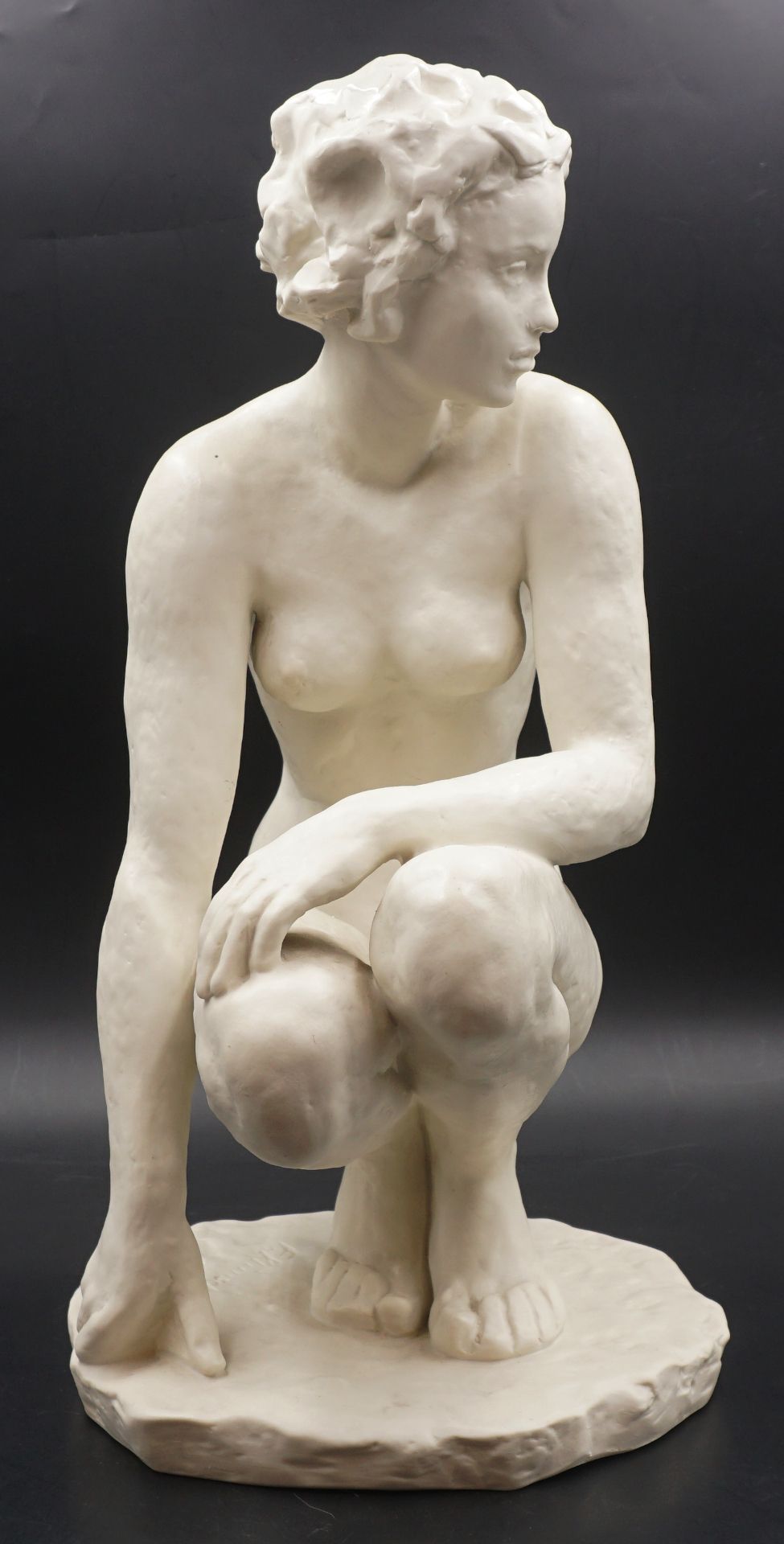 1 Figur Bisquitporzellan ROSENTHAL, "Die Hockende", Entwurf Fritz KLIMSCH - Image 2 of 5