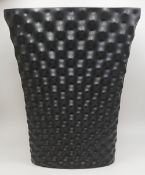 1 Vase Porzellan ROSENTHAL studio-line, 1x gestr., "Vibrations", schwarz,
