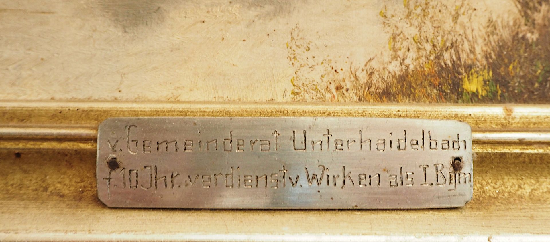 1 Ölgemälde r.u. unles. sign. wohl FLEISCHMANN (wohl 20.Jh.) - Image 4 of 5