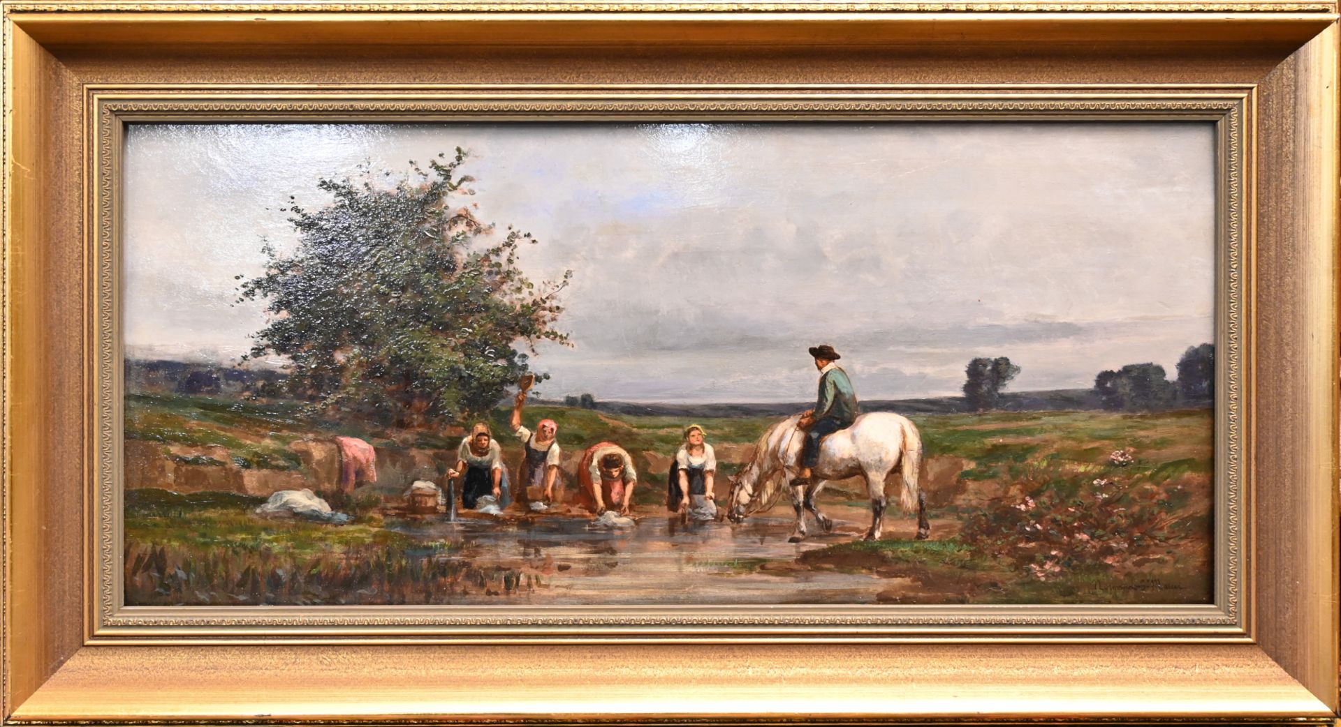 1 Ölgemälde R.u. sign. Normand SAINT-MARCEL (wohl Emilé N. S.-M. 1840-1914), - Image 2 of 4