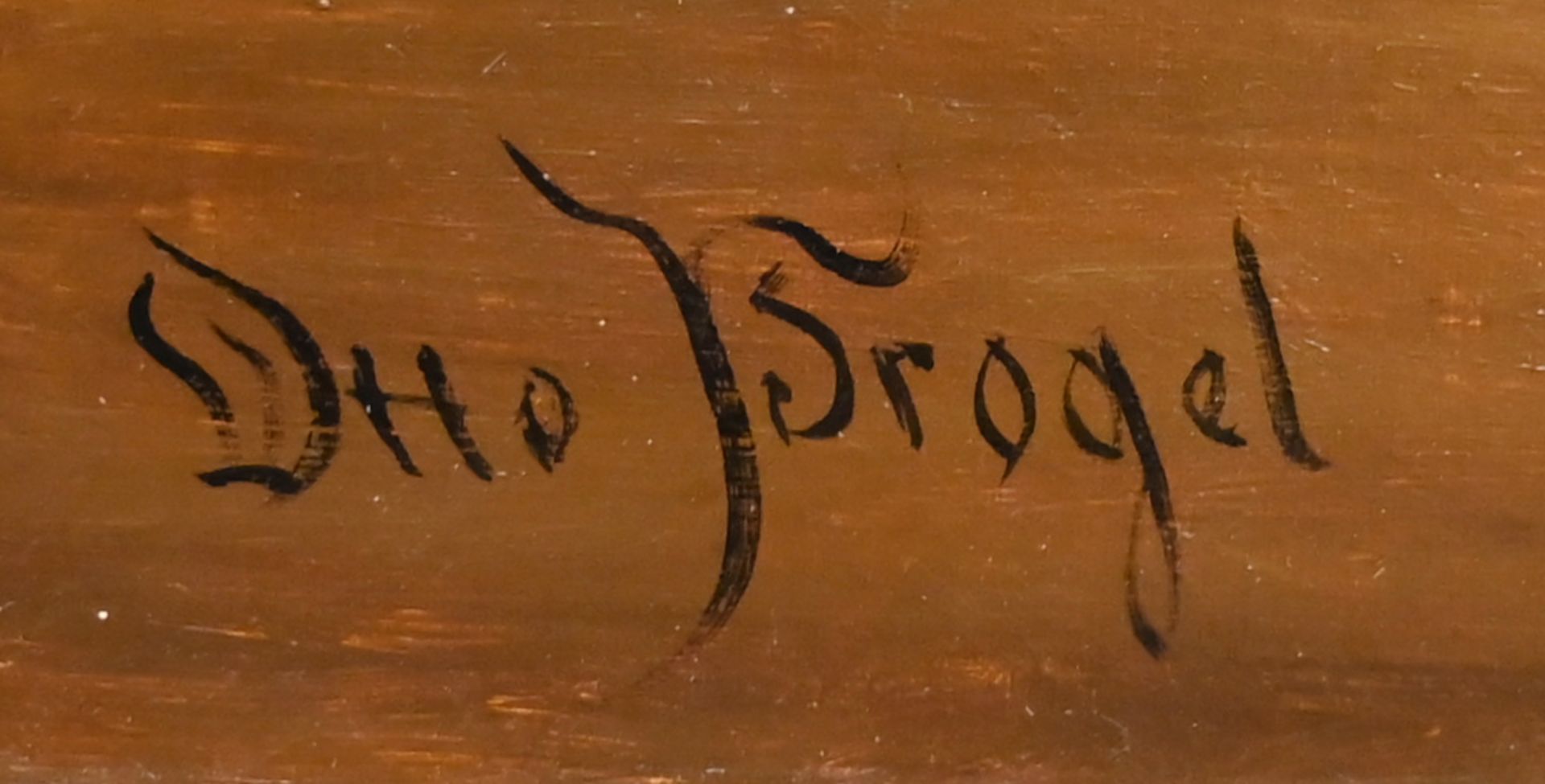 1 Ölgemälde L.u. sign. Otto PROGEL (wohl 19. Jh.) - Image 3 of 5