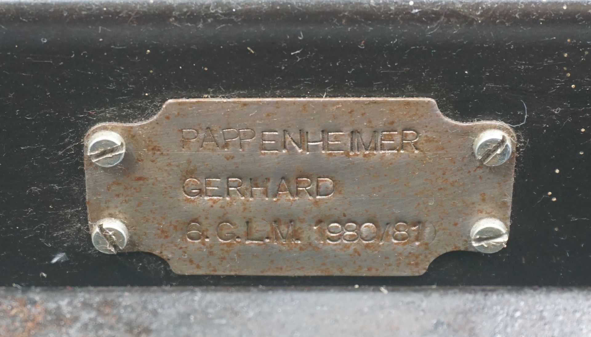 1 Dampfmaschine bez. "PAPPENHEIMER, Gerhard 6.G.L.M.1980/81" - Image 2 of 2