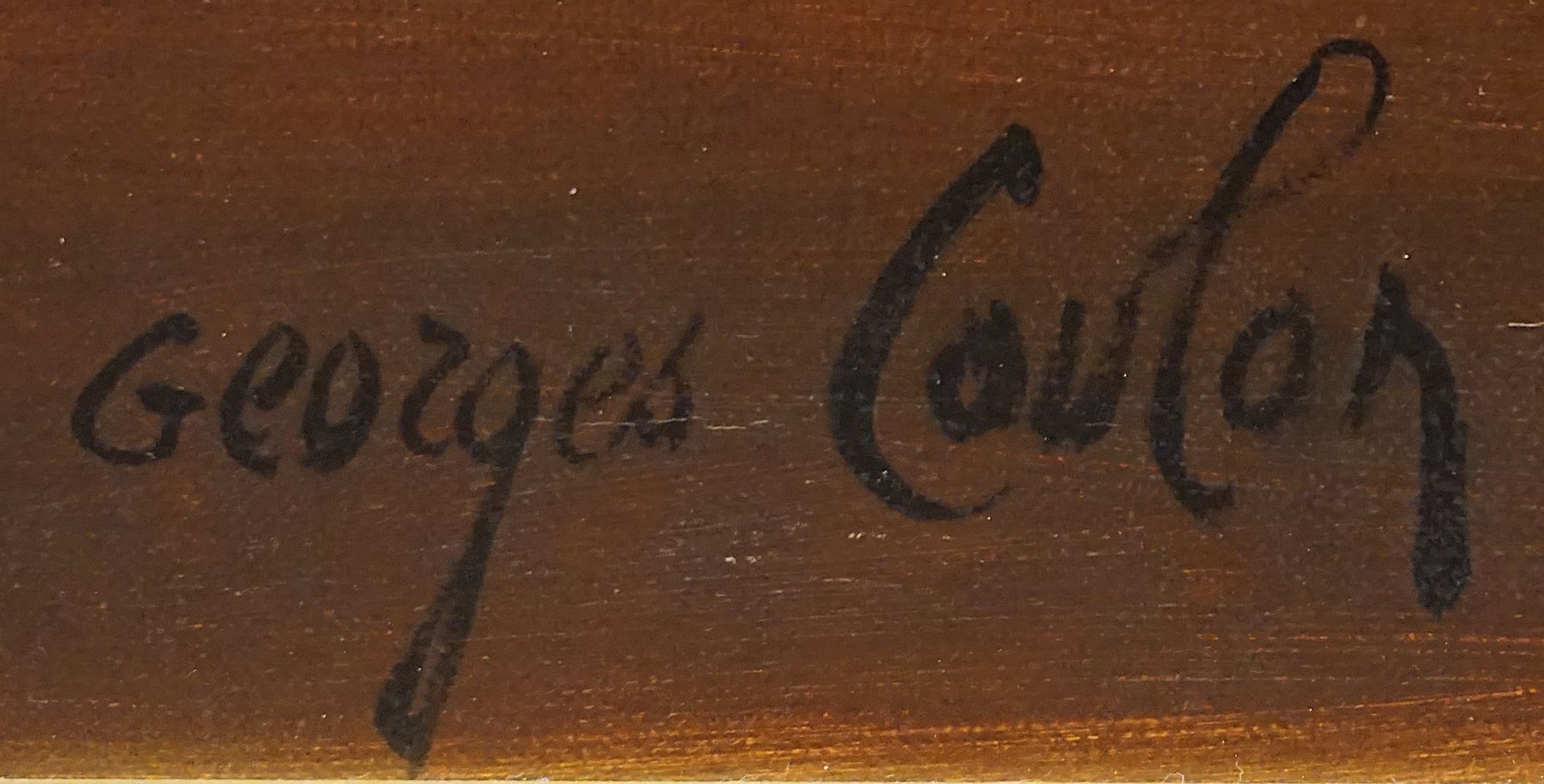 1 Ölgemälde " l.u. sign. Georges COULON (wohl 1914-1990) - Bild 3 aus 4