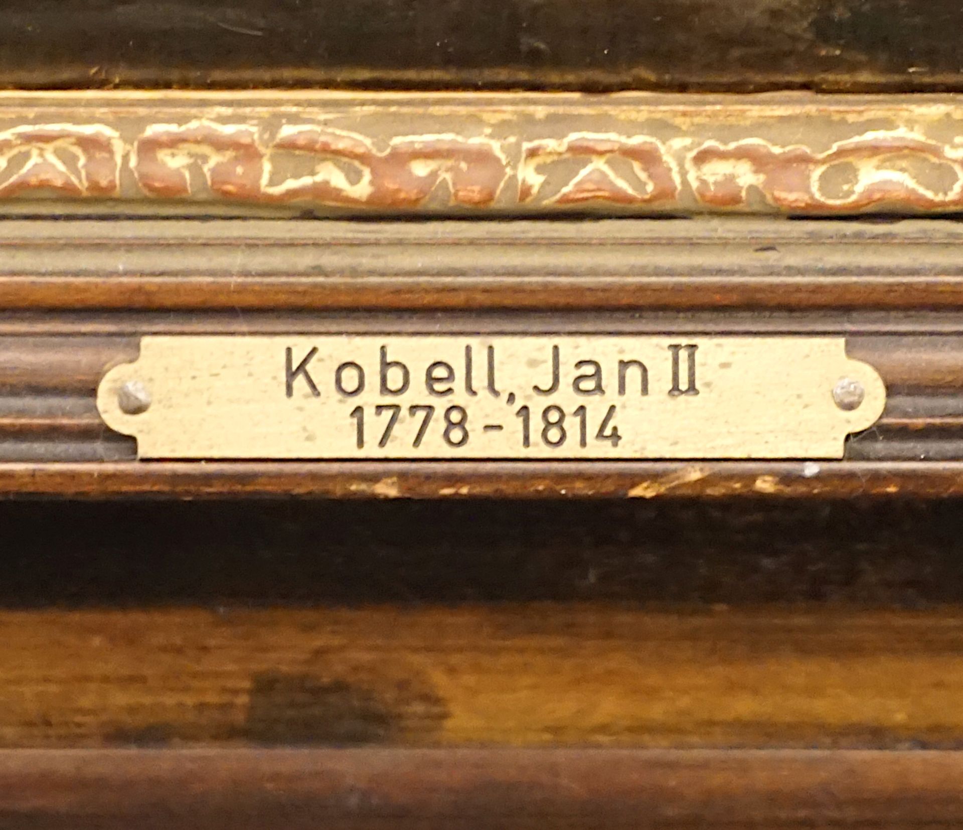 1 Ölgemälde L.u. sign. J. KOBELL (wohl Jan II Baptist K. 1778-1814), - Bild 3 aus 4