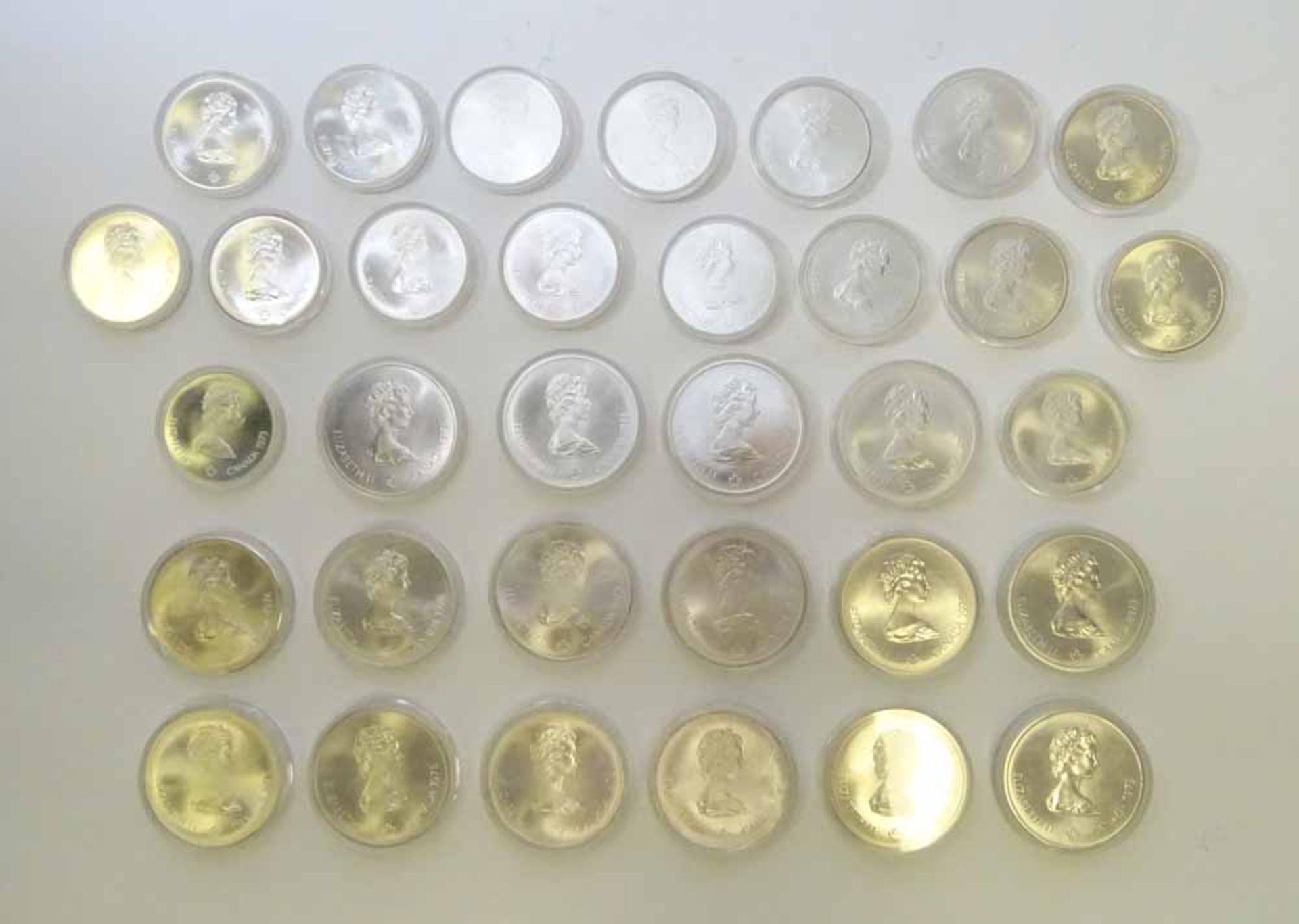 17 Silbermünzen (925), Kanada, à 5 Dollars