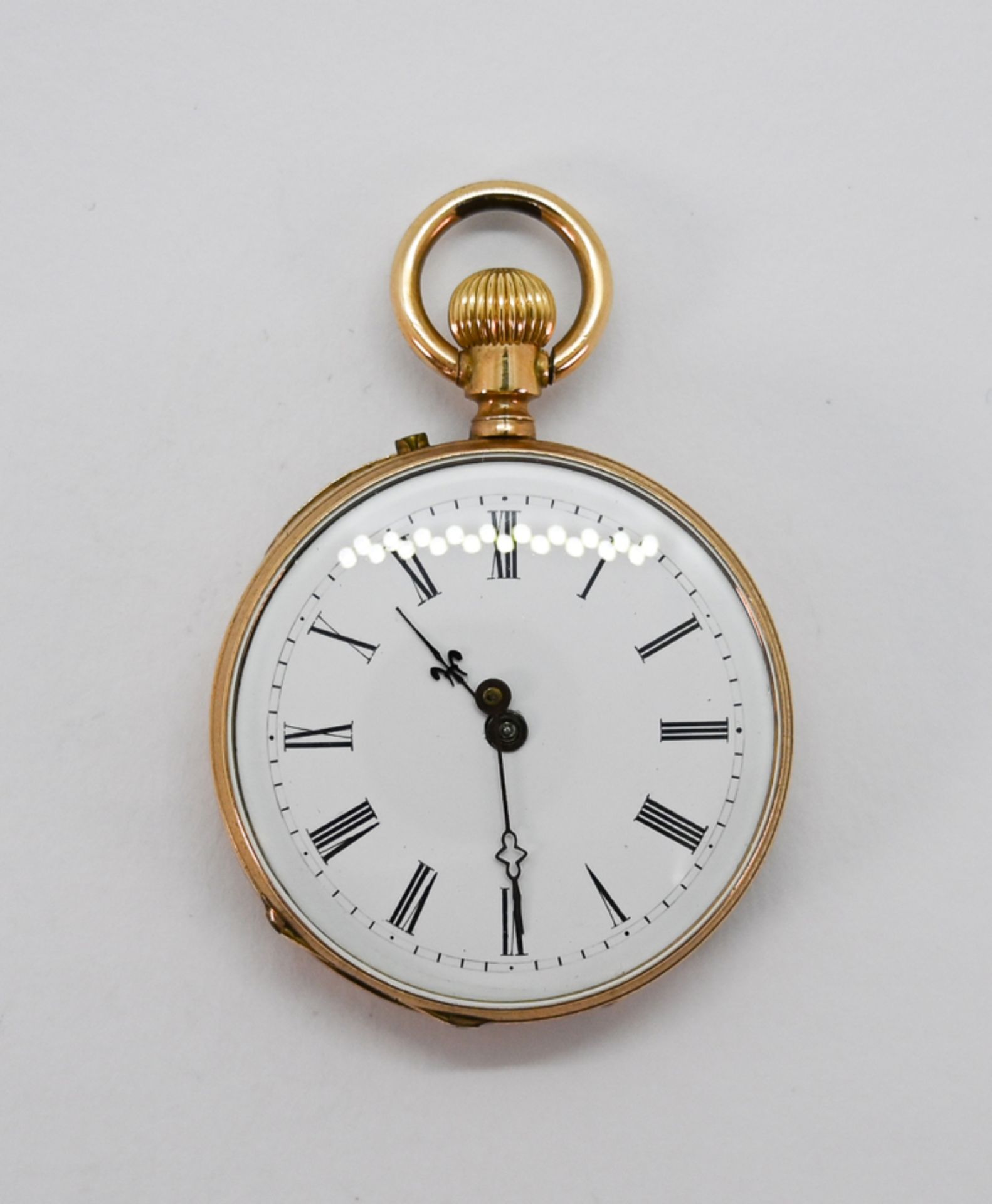 Damentaschenuhr, 14 K Roségold