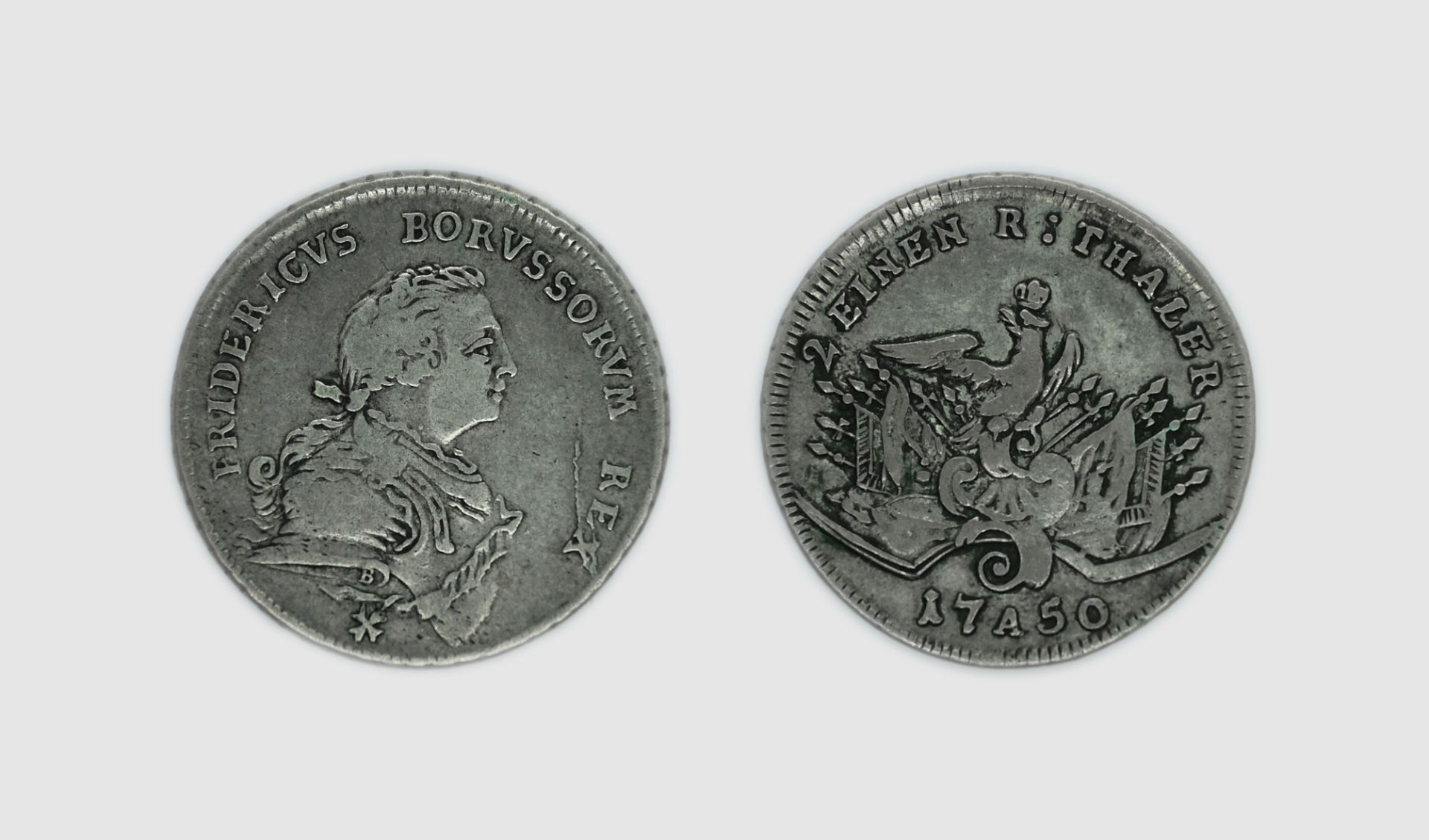 Silbermünze, Brandenburg, ½ Reichstaler
