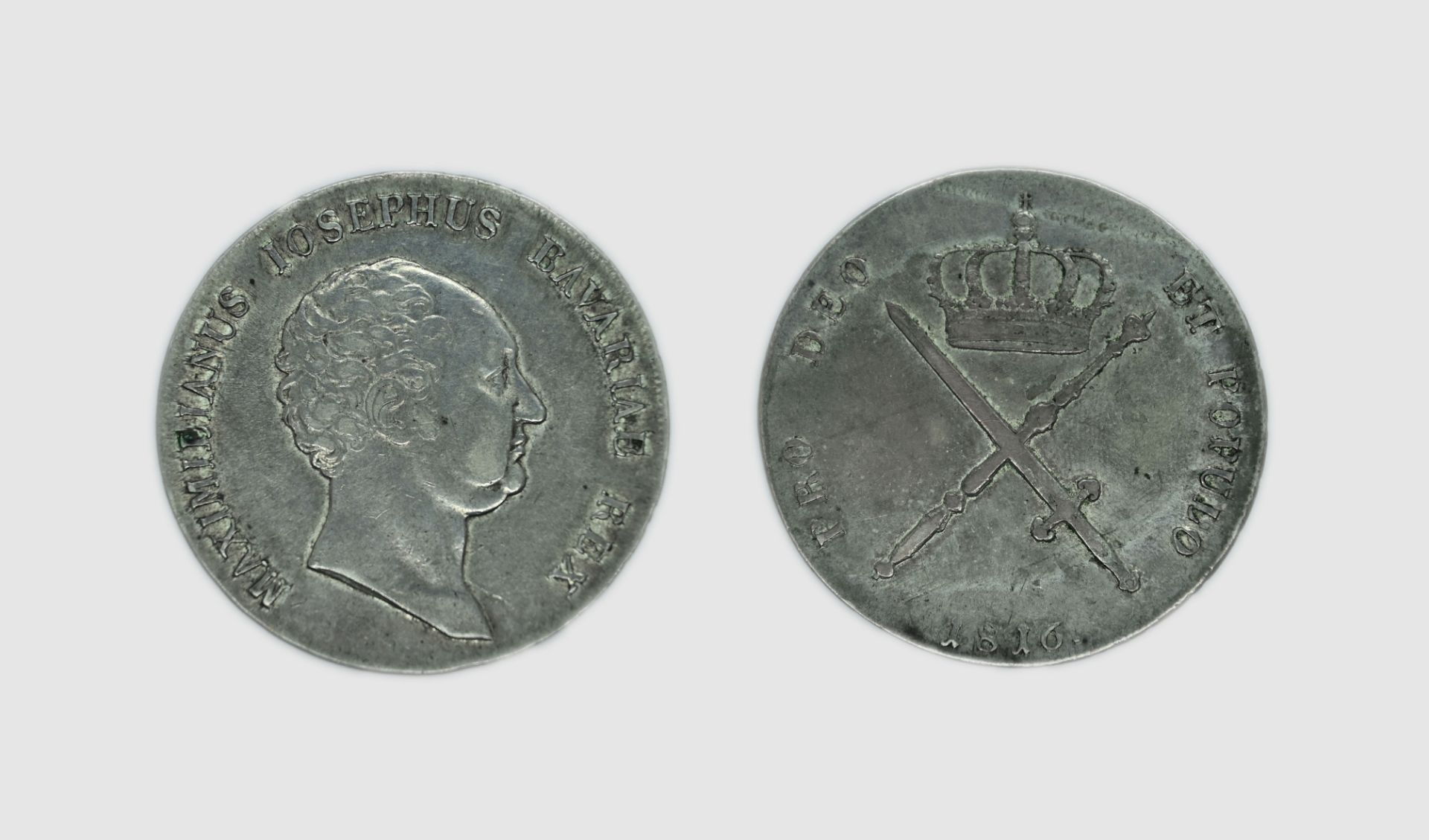 Silbermünze, Bayern, 1 Kronentaler