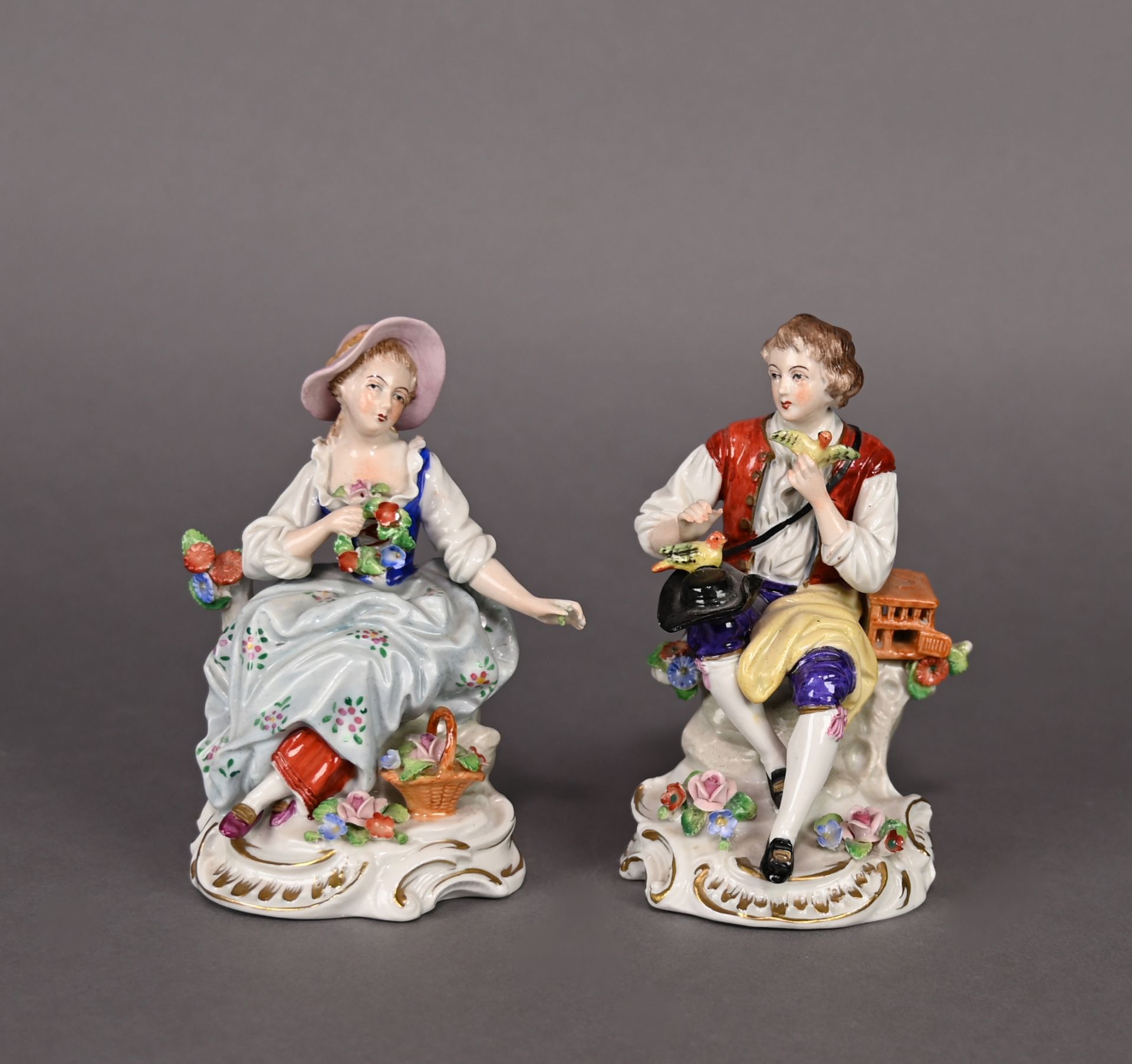 Zwei Porzellanfiguren, Sitzendorf