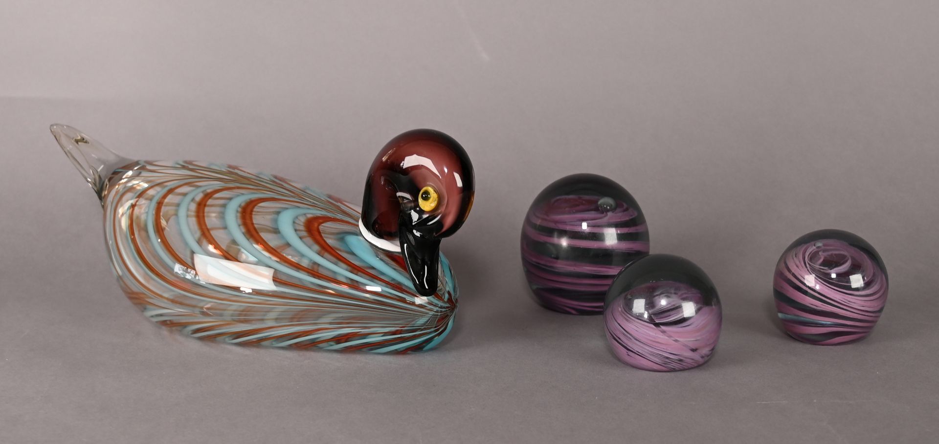 Glasskulptur, 'Ente'