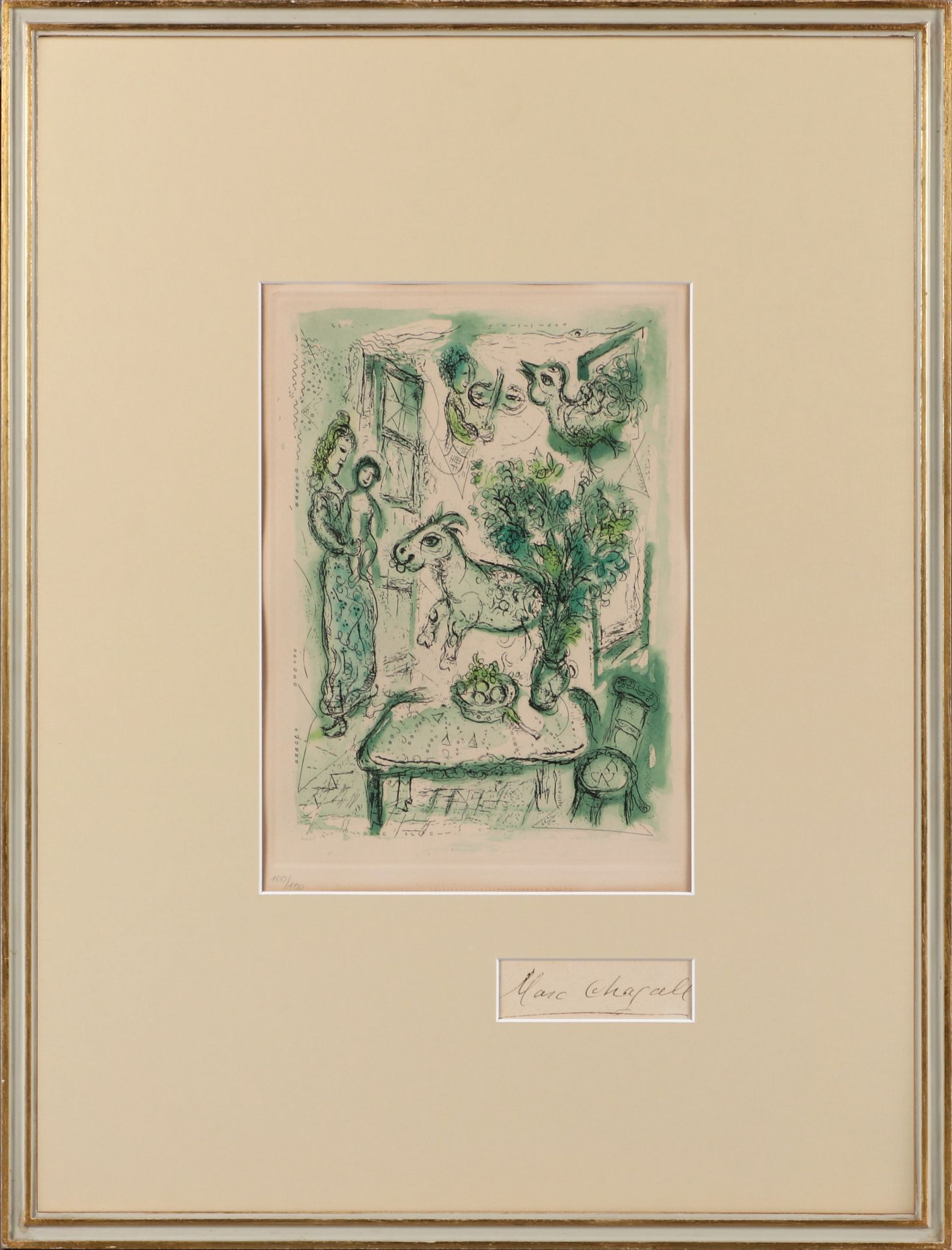 Marc Chagall, Original-Autograph
