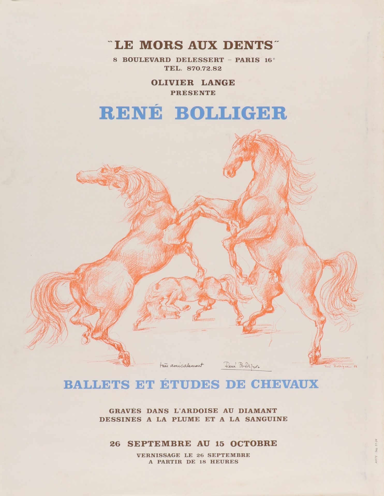 René Bolliger, je (hand)sig., dat.