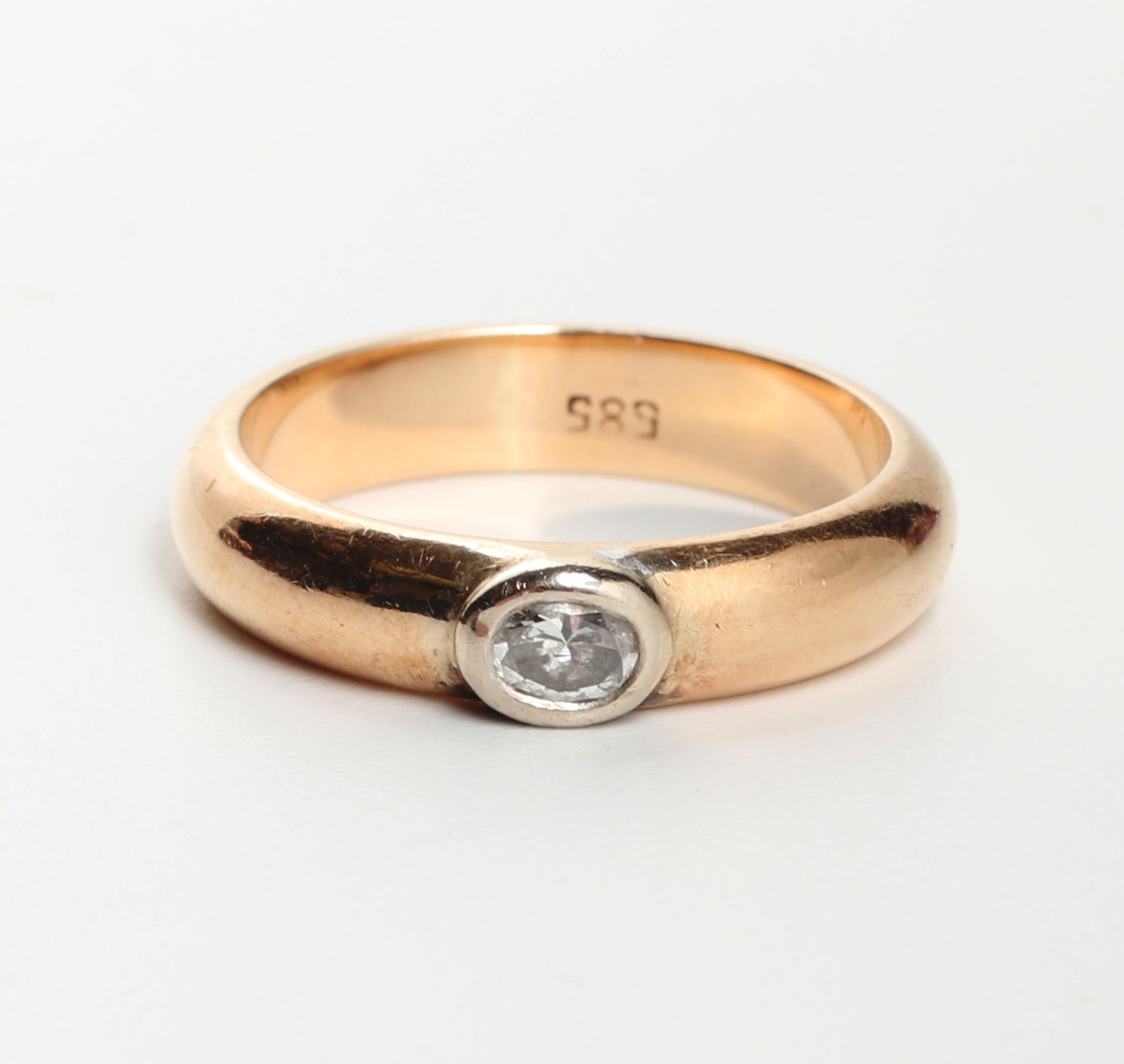 Ring, 585 Roségold und WG