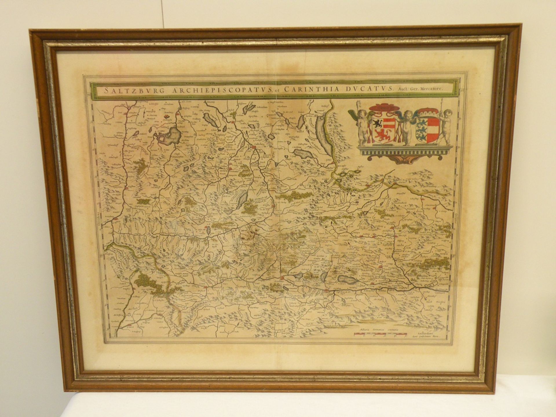 Landkarte Salzburg, um 1750