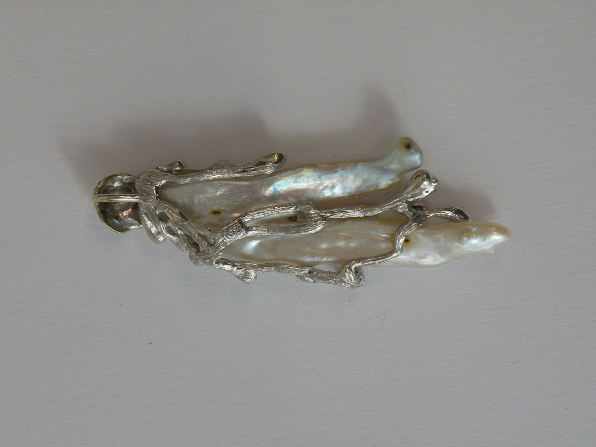 Anhänger mit ausgefallener Perle, 585 Weissgold - Image 2 of 2