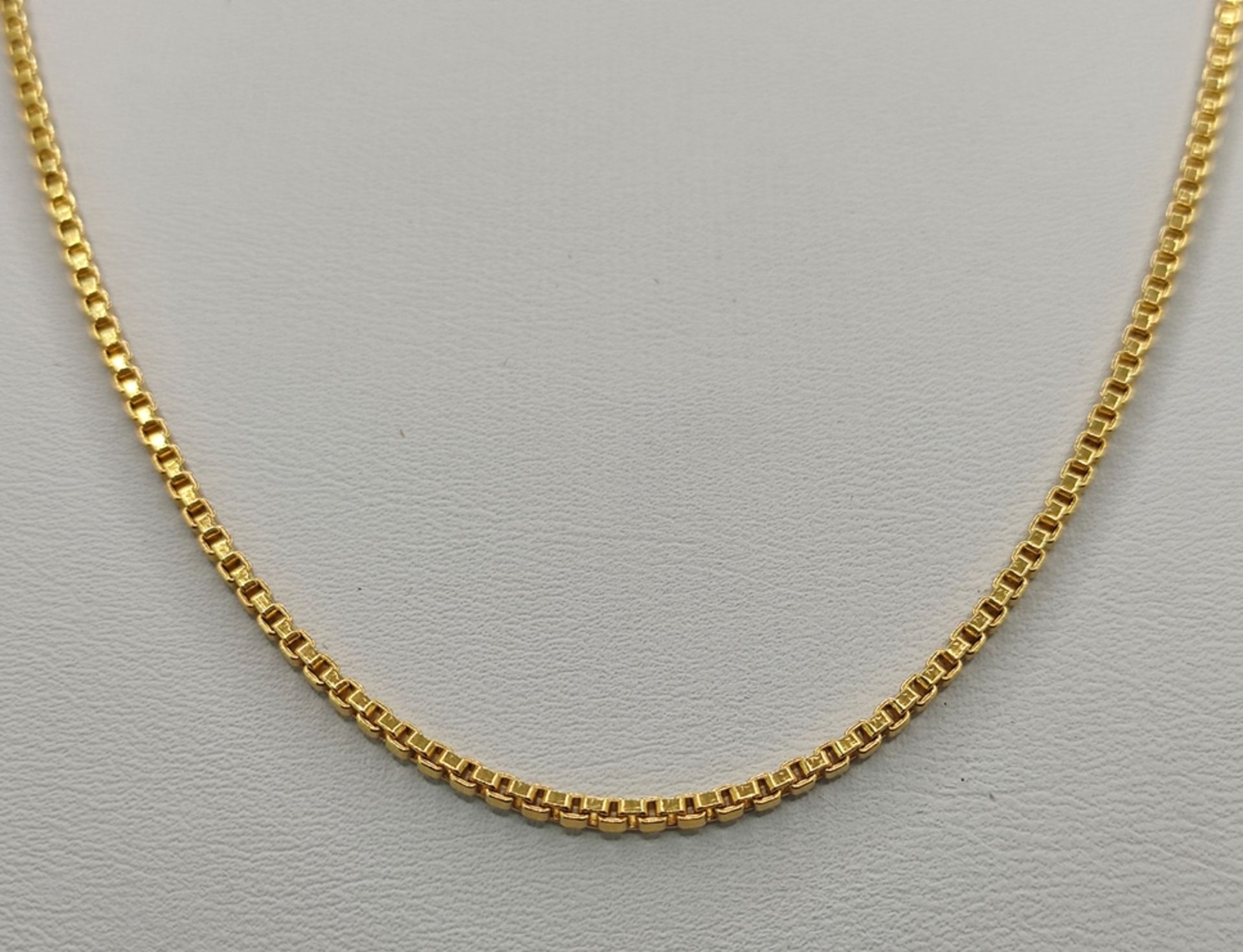 Venezianerkette, dünn, 750/18K Gelbgold, 14,72g, Länge 70cmVenetian chain, thin, 750/18K yellow
