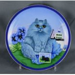 Sammelteller Arzberg "Kathia's Katzen - Kater Bodo", Entwurf Kathia Berger, H 2,2cm und D