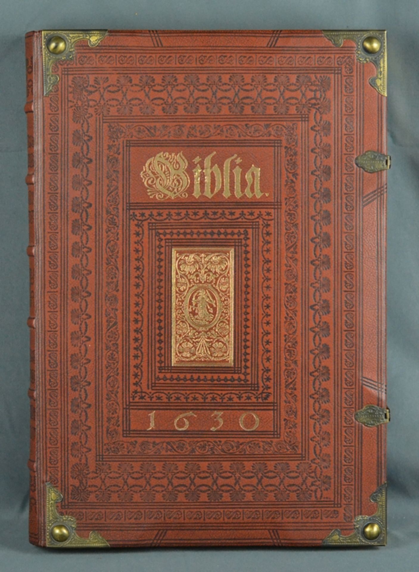 Biblia - Faksimile, Wiedergabe des neuen Testaments der Kupferbibel von Matthäus Merian, Straßburg - Image 2 of 5