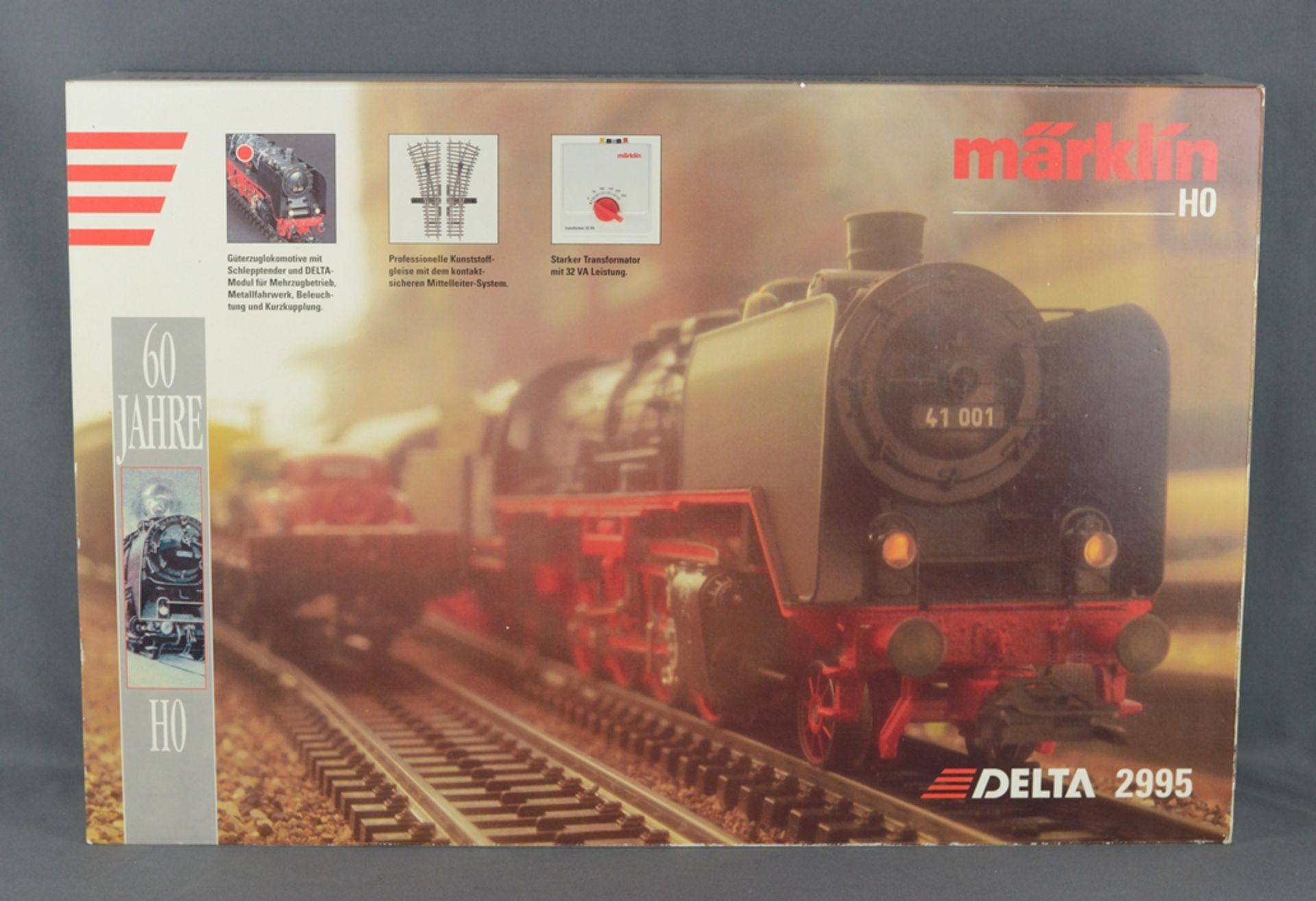 Märklin Artikel Delta 2995 Jubiläumspackung "60 Jahre H0", bestehend aus einer Güterzuglokomotive - Image 7 of 7