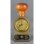 Stempeluhr ERFU Zeitstempel 8 Tage, Patent Nr. 85442 mit Federaufzug, um 1920, H 14,5cm, läuft