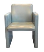 Zwei Sessel, Poltrona Frau, Tito Agnoli, graugrün, 83x60x53cm, Sitzhöhe 47cmTwo armchairs,