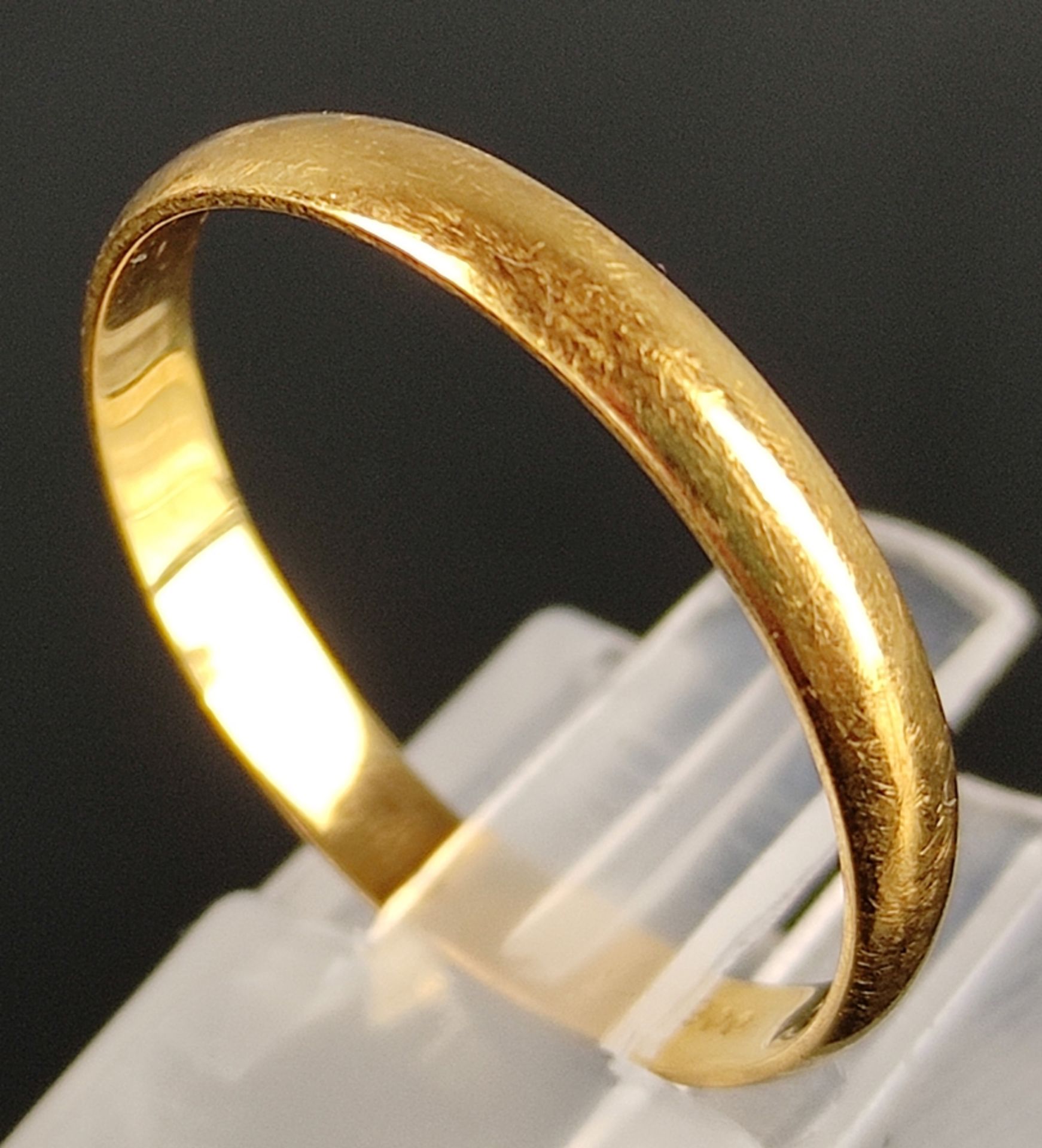 Ehering, 900/21,6K Gelbgold, 2,7g, Größe 63Wedding ring, 900/21.6K yellow gold, 2.7g, size 63 - Image 3 of 4