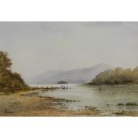 Cooper, Eileen (20. Jahrhundert, England) "Landschaftsblick", Derwentwater in Cumbria, England,