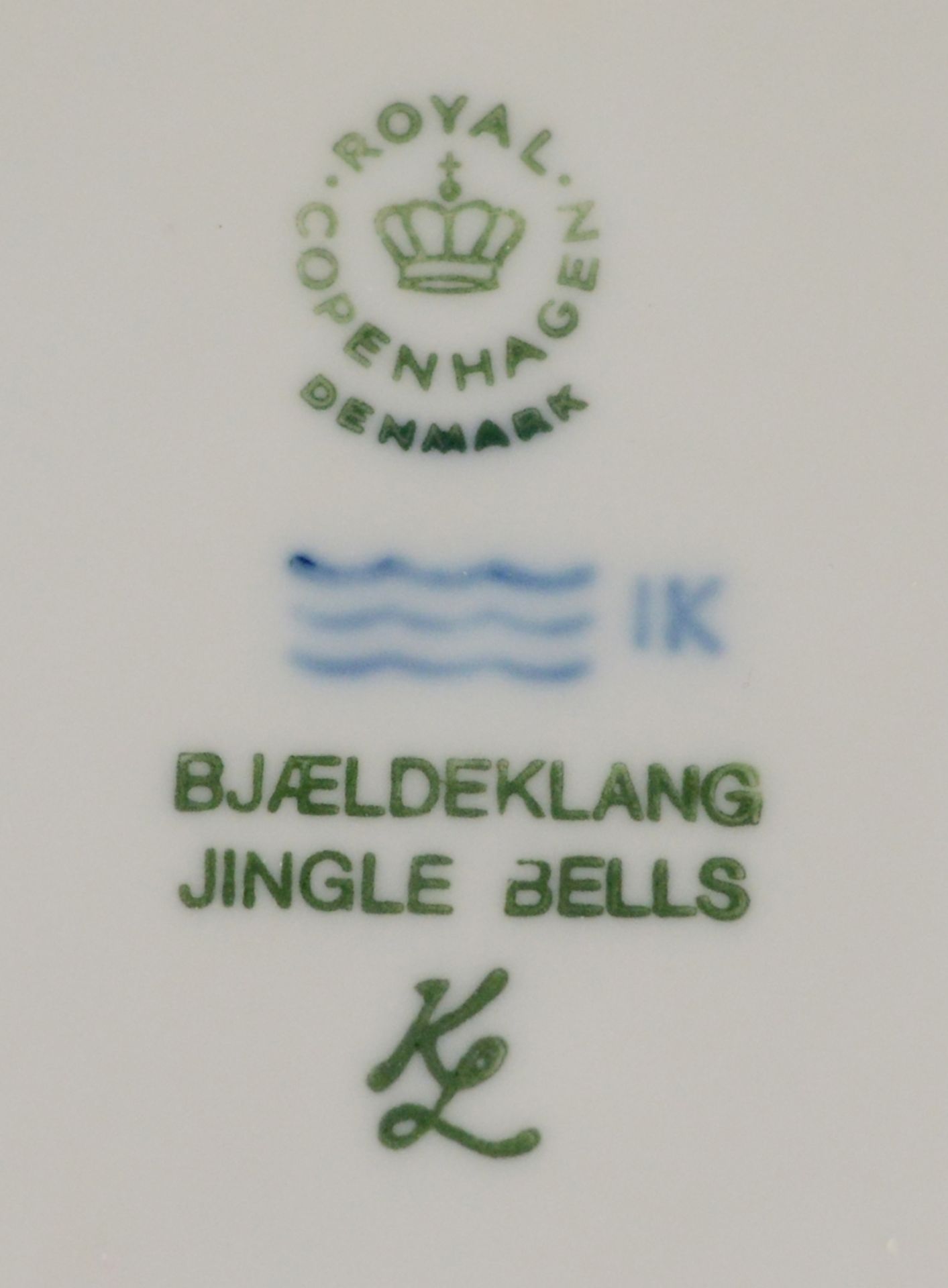 Sammelteller, Royal Copenhagen, 1984, entworfen von Kaj Lange, Titel "Jingle Bells", D - Bild 2 aus 2