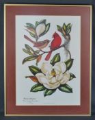 Richardson, Anne Worsham (1922 - 2012 South Carolina) "Rotkardinäle auf Magnolie", Print, links