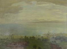 Dieter, Hans (1881 Mannheim - 1968 Tuttlingen) "Bodenseeblick", rechts unten signiert, Öl auf Platt