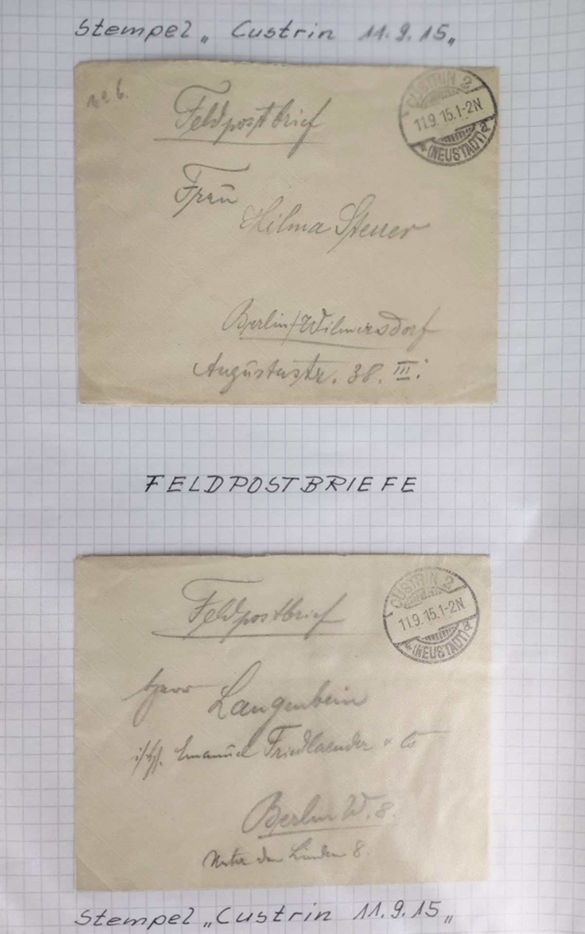 2 Leitz folders of correspondence, extensive lot with a total of over 528 individual items, first f - Image 3 of 18