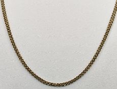 Doppelreihige Kette 585/14K Gelbgold, 14,4g, Länge 56cm