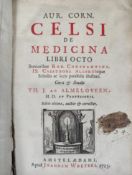 Medizinbuch/Heilkunde, Aulus Cornelius Celsus, "Celsi de medicina", 1713, Pergamenteinband aus der 