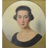 Jarklowski, Boguslaw (1868 - 1933 Deutschland) "Frauenporträt", Brustbild in Kreis eingefasst, Verl