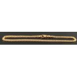 Panzer-Armband, 585/14K Gelbgold, 2,5g, Karabinerverschluss, Länge 22cm