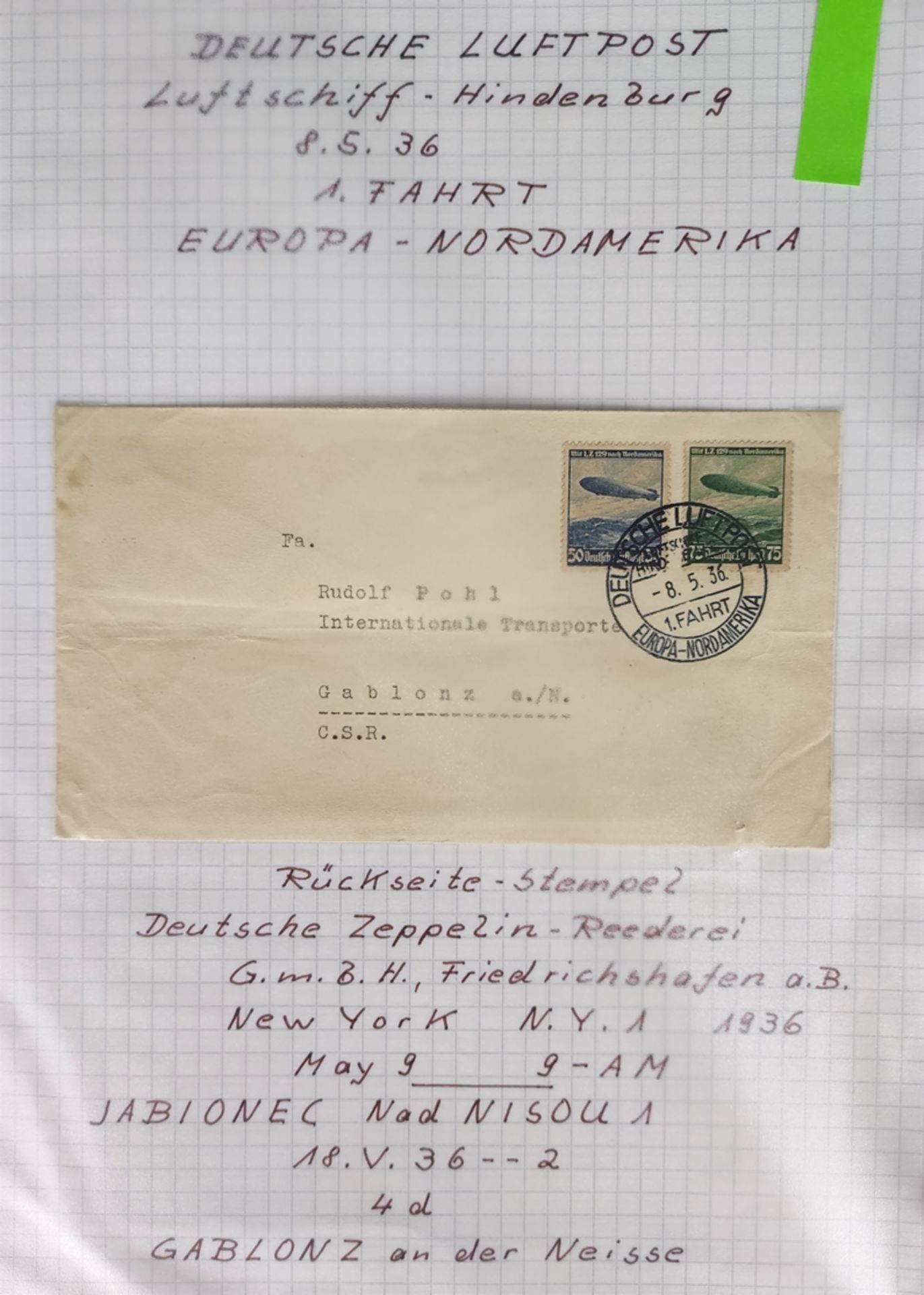 2 Leitz folders of correspondence, extensive lot with a total of over 528 individual items, first f - Image 6 of 18