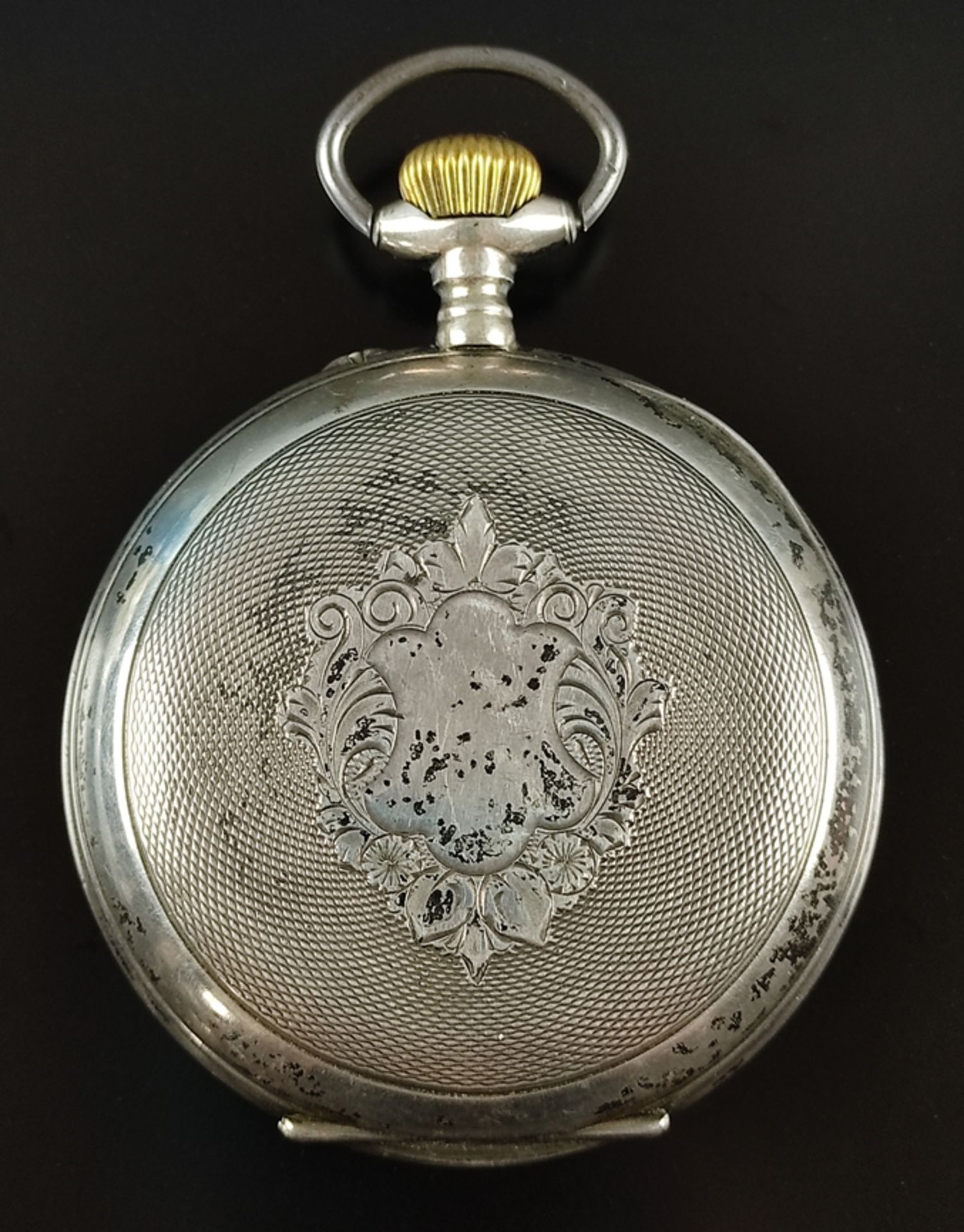 Große Taschenuhr/Eisenbahner-Uhr, "Regulateur" mit kleiner Sekunde, Ziffernblatt mit römischen Ziff - Bild 7 aus 7