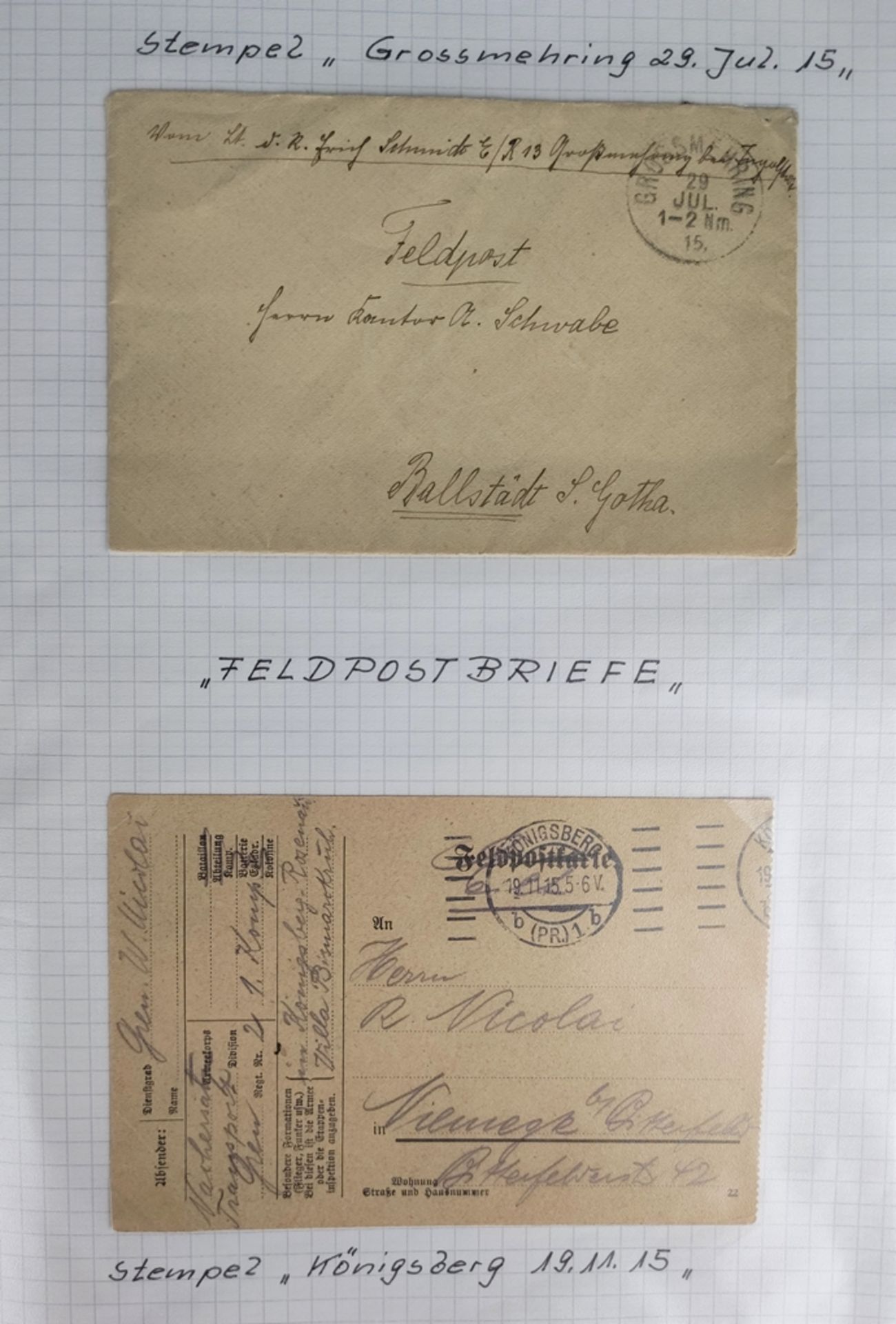 2 Leitz folders of correspondence, extensive lot with a total of over 528 individual items, first f - Image 2 of 18